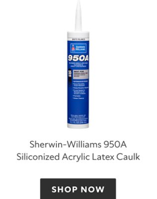 Tube of Sherwin-Williams 950A Siliconized Acrylic Latex Caulk. Shop now.