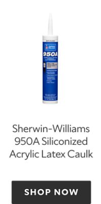 Tube of Sherwin-Williams 950A Siliconized Acrylic Latex Caulk. Shop now.