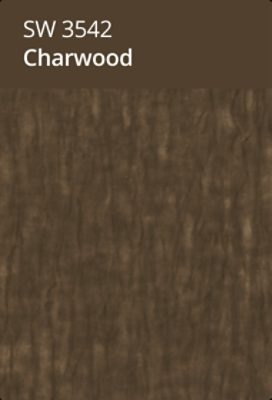 Sherwin Williams color chip charwood sw 3542.