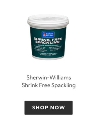 Sherwin-Williams Shrink Free Spackling. Shop now.