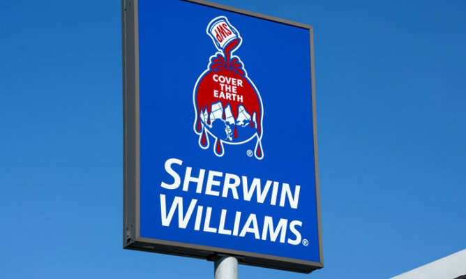 Señalización comercial de Sherwin-Williams