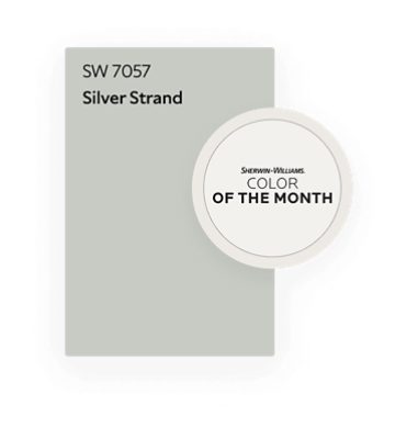 Sherwin-Williams Color of the Month. SW 7057 Silver Strand.