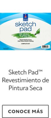 Sketch Pad™ Revestimiento de Pintura Seca.