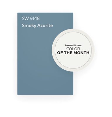 Sherwin-Williams Color of the Month Smoky Azurite SW 9148.