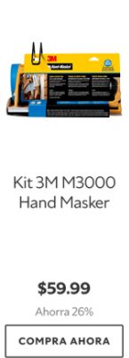 Kit 3M M3000 Hand Masker. $59.99. Ahorra 26%. Compra ahora.