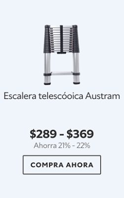 Escalera telescóoica Austram. $289 - $369. Ahorra 21% - 22% Compra ahora.