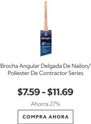 Brocha Angular Delgada De Nailon/Poliester De Contractor Series. $7.59 - $11.69. Ahorra 27%. Compra ahora.