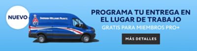 Nuevo. Programa tu entrega en el lugar de trabajo. Gratis para miembros Pro Plus. Más detalles.