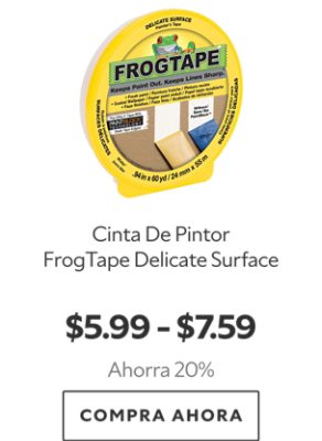 Cinta De Pintor FrogTape Delicate Surface. $5.99 - $7.59. Ahorra 20%. Compra ahora.