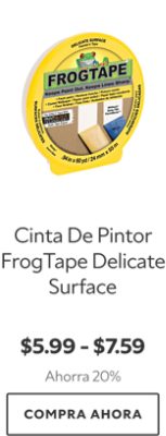 Cinta De Pintor FrogTape Delicate Surface. $5.99 - $7.59. Ahorra 20%. Compra ahora.