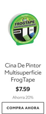 Cina De Pintor Multisuperficie FrogTape. $7.59. Ahorra 20%. Compra ahora.