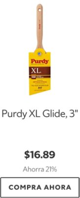 Purdy XL Glide, 3". $16.89. Ahorra 21%. Compra ahora.