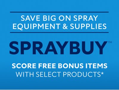 Save Big on Spray Equipment & Supplies. SprayBuy. Score Free Bonus Items with Select Products*.