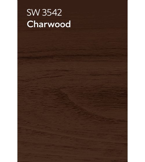 Sherwin-Williams Charwood stain chip