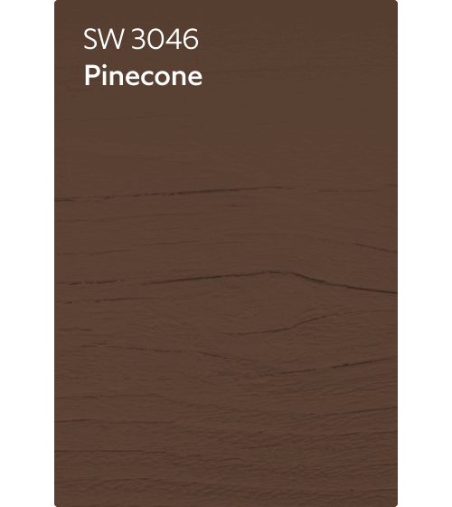 Sherwin-Williams Pine Cone stain chip