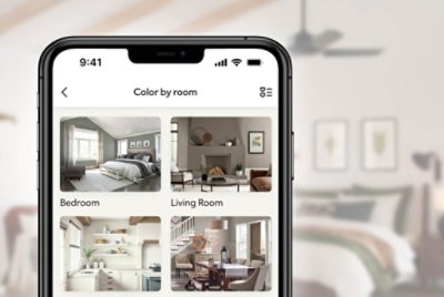 The DIY Color Expert App Color by Room function.