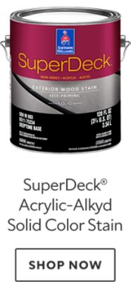 SuperDeck Acrylic-Alkyd Solid Color Stain. Shop now.