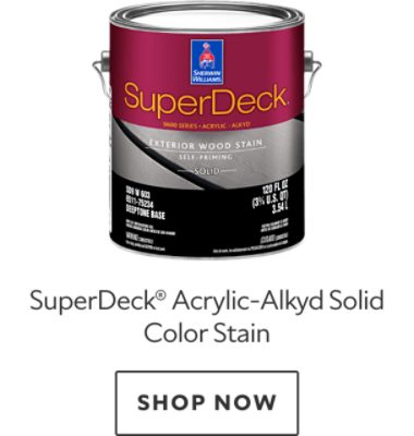 SuperDeck Acrylic-Alkyd Solid Color Stain. Shop now.