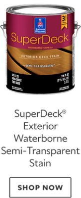 SuperDeck Exterior Waterborne Semi-Transparent Stain. Shop now.