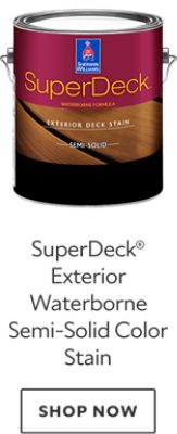 SuperDeck Exterior Waterborne Semi-Solid Color Stain. Shop now.