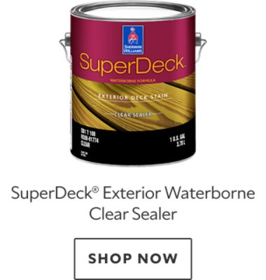 SuperDeck Exterior Waterborne Clear Sealer. Shop now.