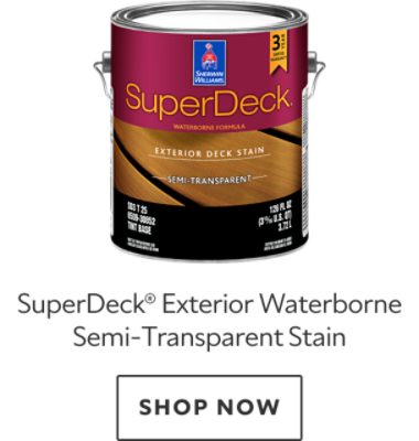 SuperDeck Exterior Waterborne Semi-Transparent Stain. Shop now.