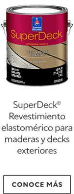 SuperDeck® Revestimiento elastomérico para maderas y decks exteriores.