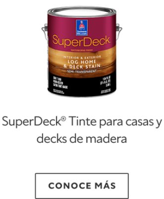 SuperDeck® Tinte para casas y decks de madera.