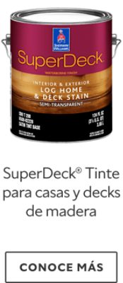 SuperDeck® Tinte para casas y decks de madera.