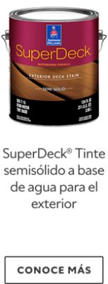 SuperDeck® Tinte semisólido a base de agua para el exterior.