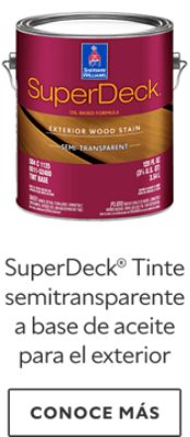 SuperDeck® Tinte semitransparente a base de aceite para el exterior.