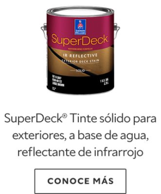 SuperDeck® Tinte sólido para exteriores, a base de agua, reflectante de infrarrojo.