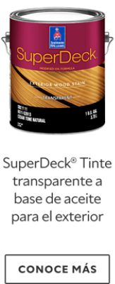 SuperDeck®Tinte transparente a base de aceite para el exterior.