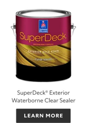 SuperDeck Exterior Waterborne Clear Sealer. Learn more.