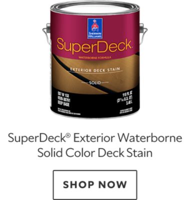 SuperDeck Exterior Waterborne Solid Color Deck Stain. Shop now.