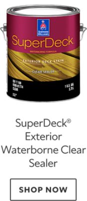 SuperDeck Exterior Waterborne Clear Sealer. Shop now.