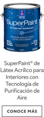 SuperPaint® Pintura de Látex Acrílico para Interiores con Tecnologia de purificacion de aire