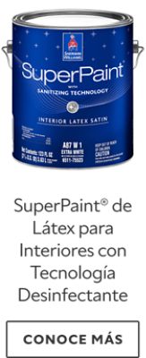 SuperPaint® de Látex para Interiores con Tecnologia Desinfectante