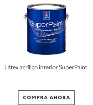 Látex acrílico interior SuperPaint. Compra ahora.