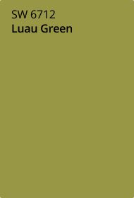 Sherwin Williams luau green paint color card