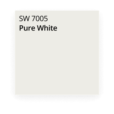 Pure White paint color card
