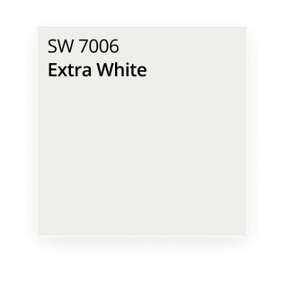 Extra White paint color card