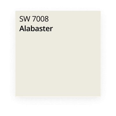 Alabaster paint color card