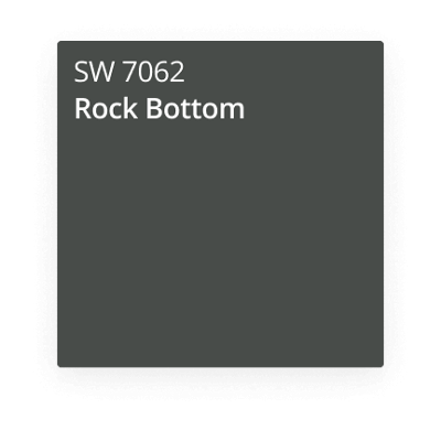 Rock Bottom paint color card