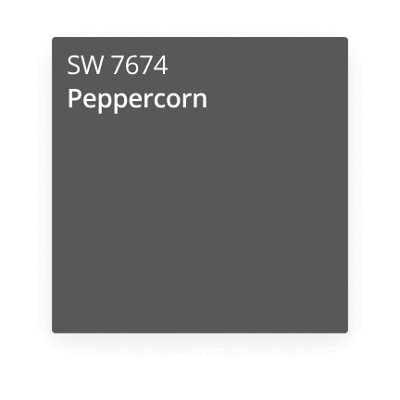 Peppercorn paint color card