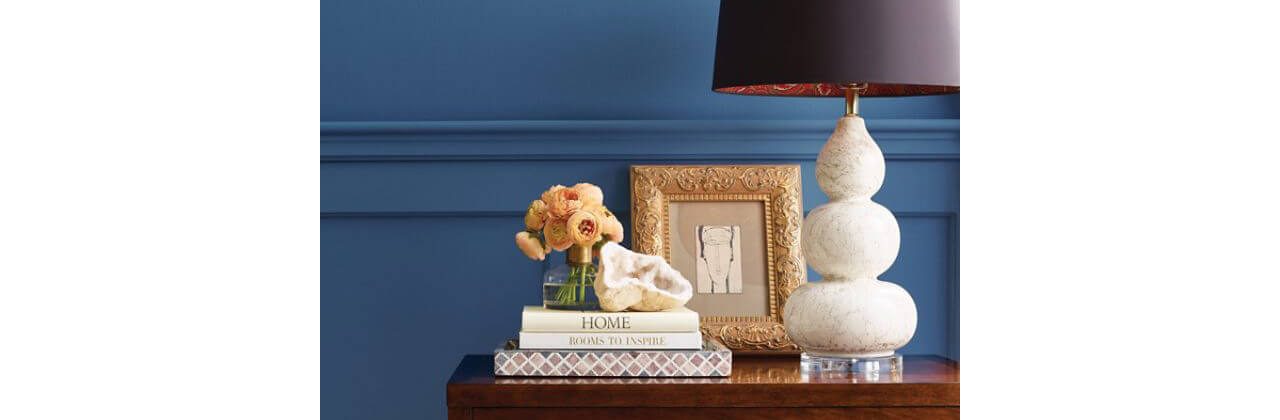 Wainscoting painted Azure Tide. 