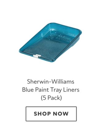 Sherwin-Williams blue paint tray liners, 5 pack.