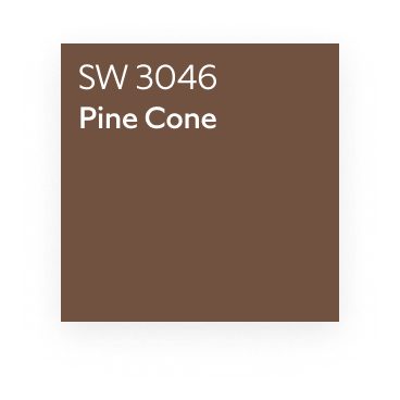 Stain color Pine Cone SW 3046.