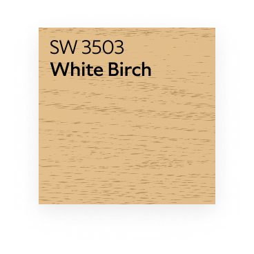 Stain color White Birch SW 3503.