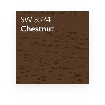 Stain color Chestnut SW 3524.
